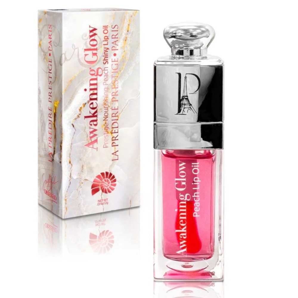 La Prestige Awakening Glow Prestige Nourishing Shiny Lip Oil - Peach